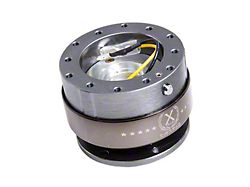 NRG Innovations 2.0 Steering Wheel Hub Quick Release; Gun Metal with Titanium Ring (Universal; Some Adaptation May Be Required)