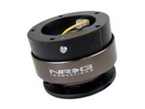 NRG Innovations 2.5 Steering Wheel Quick Release; 5 to 5 Hole; Black Body with Titanium Chrome Ring (Universal; Some Adaptation May Be Required)