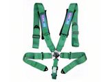 NRG Innovations SFI 16.1 5-Point Cam-Lock Racing Seat Belt Harness; Green (Universal; Some Adaptation May Be Required)