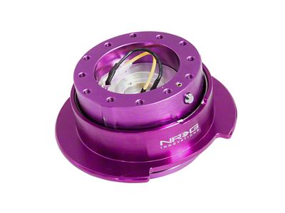 NRG Innovations 2.5 Steering Wheel Hub Quick Release; Purple Body with Purple Ring (Universal; Some Adaptation May Be Required)