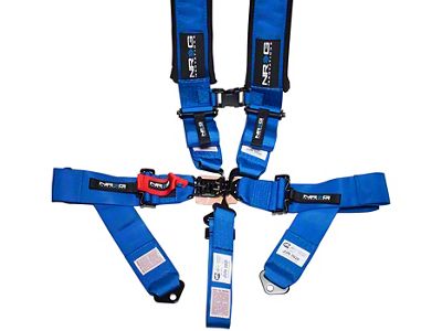 NRG Innovations SFI 16.1 5-Point Latch-Link Racing Seat Belt Harness; Blue (Universal; Some Adaptation May Be Required)