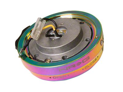 NRG Innovations Steering Wheel Hub Thin Quick Release; Chrome Neochrome (Universal; Some Adaptation May Be Required)