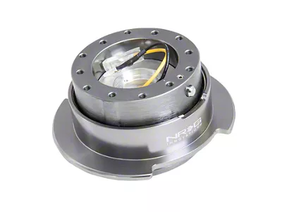 NRG Innovations 2.5 Steering Wheel Hub Quick Release; Black Body with Gunmetal Ring (Universal; Some Adaptation May Be Required)