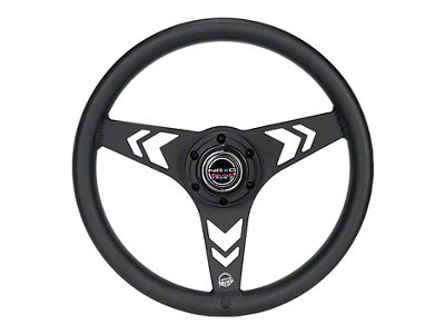 NRG Innovations All Aluminum 330mm Steering Wheel with Arrow Cutout Spokes; Anodized Red (Universal; Some Adaptation May Be Required)