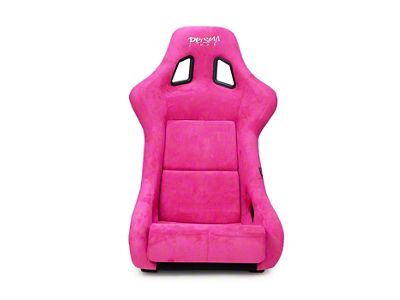 NRG Innovations Prisma Large Bucket Seat; Fushia Alcantara Vegan (Universal; Some Adaptation May Be Required)