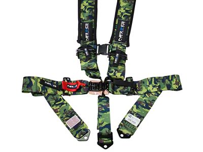 NRG Innovations SFI 16.1 5-Point Latch-Link Racing Seat Belt Harness; Camo (Universal; Some Adaptation May Be Required)