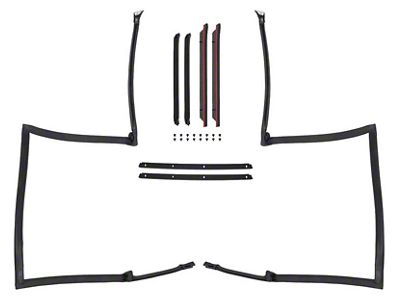 1982-1992 Camaro T-Top Weatherstrip and Molding Set; 8 Piece Set; OER Reproduction