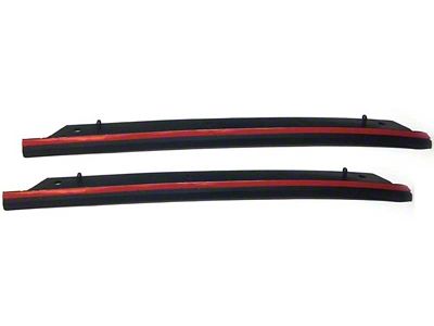 1982-1992 Camaro T-Top Upper Deflector Weatherstrip; Pair
