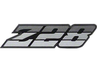 1980-1981 Camaro Z28 Grille Emblem; Tri-Color Charcoal