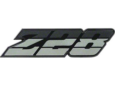1980 Camaro Z28 Front Grille Emblem; Tri-Color Green / Black
