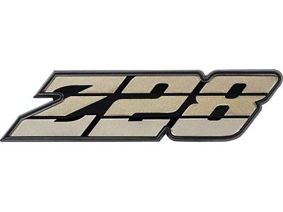 1980-1981 Camaro Z28 Grille Emblem; Tri-Color Gold
