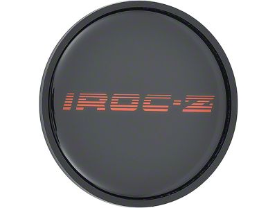 1985-1987 Camaro Wheel Center Cap With Emblem; Red