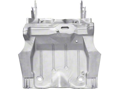 1970-1973 Camaro Complete Trunk Floor with Frame Rails; Silver Weld-Thru Primer