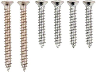 1967 Camaro Interior Pillar Post Molding Screw Set; 6 Piece Set