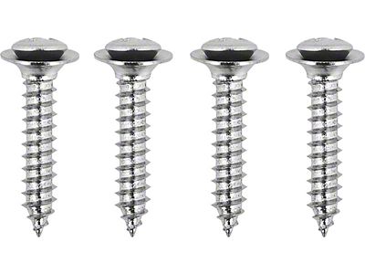 1968-1969 Camaro Interior Pillar Post Molding Screw Set; 4 Piece Set