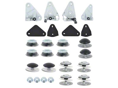1968-1969 Camaro Door Glass Mounting Set; RH and LH Doors