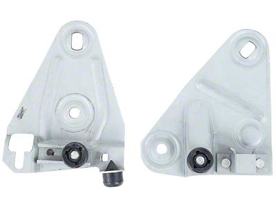 1968-1969 Camaro Door Window Plate and Roller Set; RH Passenger Side