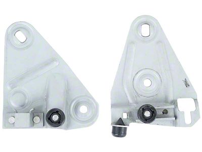 1968-1969 Camaro Door Window Plate and Roller Set; LH Drivers Side