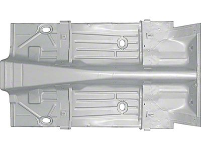 1967-1969 Camaro Complete Floor Pan; For Deep Tubs; with Weld-Thru Primer