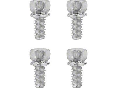 1967-1989 Camaro Wiper Transmission Mounting Screw Set; With Headmark; Set of 4
