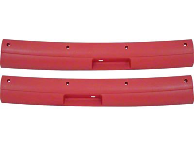1978-1981 Camaro T-Top Latch Moldings; Red; Pair