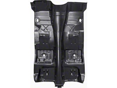 1970-1974 Camaro Complete Floor Pan; with Toe Board and Bracing; EDP Coated