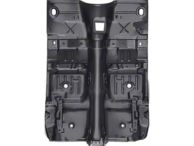 1970-1974 Camaro Complete Floor Pan; with Bracing; 4 Speed; EDP Coated