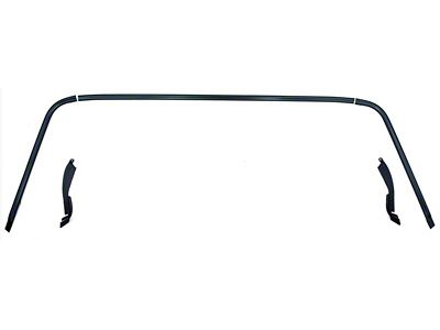 1970-1981 Camaro Front Windshield Molding Set; Black; 5 Piece Set