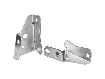 1967-1969 Camaro Power Brake Booster Brackets; For Boosters With 3-3/8-Inch Square Bolt Pattern; Stainless Steel