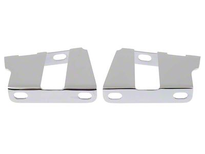 1970-1981 Camaro Power Brake Booster Brackets; For Boosters With 3-3/8-Inch Square Bolt Pattern; Chrome Plated