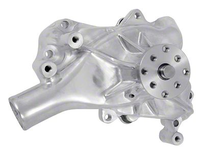 1969-1981 Camaro Long Water Pump; Polished Aluminum