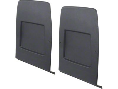 1971-1978 Camaro Bucket Seat Back Panel; Black; Pair;