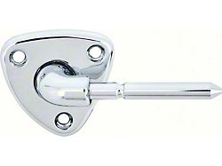 1970-1981 Camaro Sun Visor Support Bracket; Chrome; with Hardware