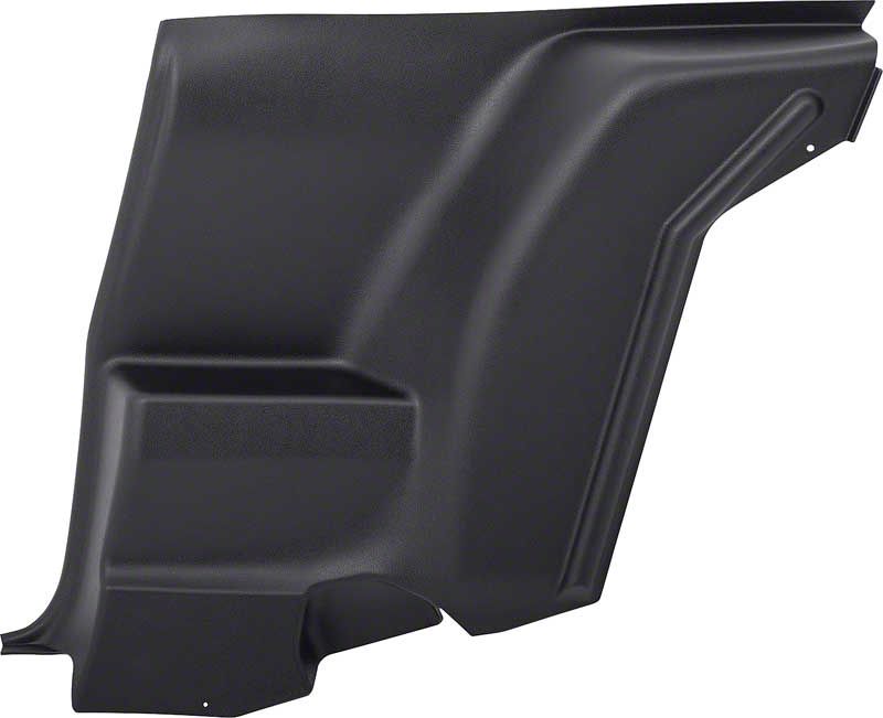 Ecklers Inner Rear Lower Side Panel; Black; RH Passenger Side (72-81 ...
