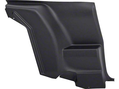 1972-1981 Camaro Inner Rear Lower Side Panel; Black; LH Driver Side