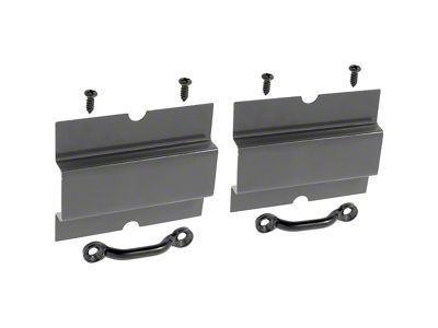 1982-1992 Camaro T-Top Stowage Retainer; Cargo Area Brackets with Hooks