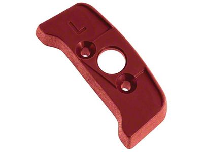 1974-1981 Camaro Seat Belt Shoulder Guide Escutcheon; Firethorn Red; LH Driver Side