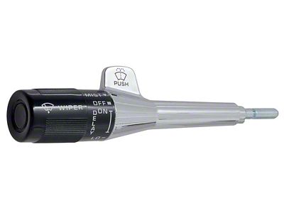 1982-1987 Camaro Combination Switch; Turn Signal Lever; without Cruise, with Pulse Wipers; Chrome Stem