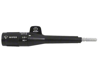 1982-1989 Camaro Combination Switch; Turn Signal Lever; w/o Cruise Control; w/o Pulse Wipers; Black Stem