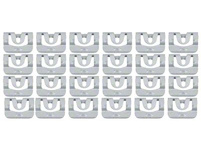 1970-1974 Camaro Molding Clip Set; Windshield or Rear Window; 24-Pieces