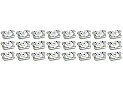 1970-1974 Camaro Back Window Molding Clip; Stamped Steel; 24 pcs
