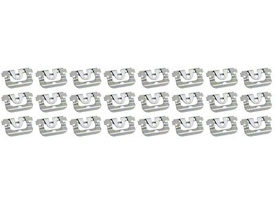 1970-1974 Camaro Back Window Molding Clip; Stamped Steel; 24 pcs