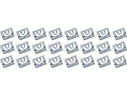 1976-1981 Camaro Molding Clip Set; For Windshield or Rear Window Molding; Steel; Set of 24