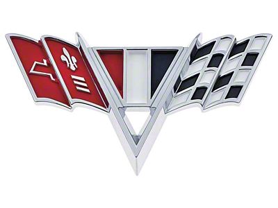 1967 Camaro Chevelle; V-Flag Front Fender Emblem; Each; GM Licensed