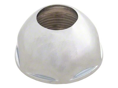 1967-1981 Camaro Antenna Bezel Nut; Chrome; with 9/16-Inch ID