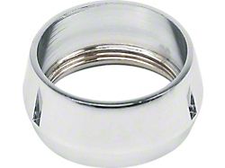 1967-1968 Camaro Ignition And Starting Switch Bezel Nut; Chrome;