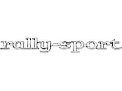 Rally Sport Front Fender Emblem; Each (1968 Camaro)
