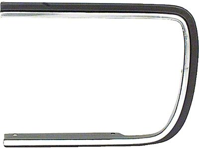 1967-1968 Camaro Rally Sport Headlamp Door Molding; LH Drivers Side
