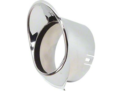 1967-1968 Camaro Dash Vent Bezel; Chrome; LH