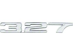 1968 Camaro 327 Front Fender Emblem; Drivers Side